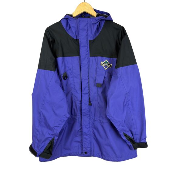 Early Winters Jackets & Blazers - Vintage Early Winters Purple & Black Ripstop Performance Rain Jacket Size XL
